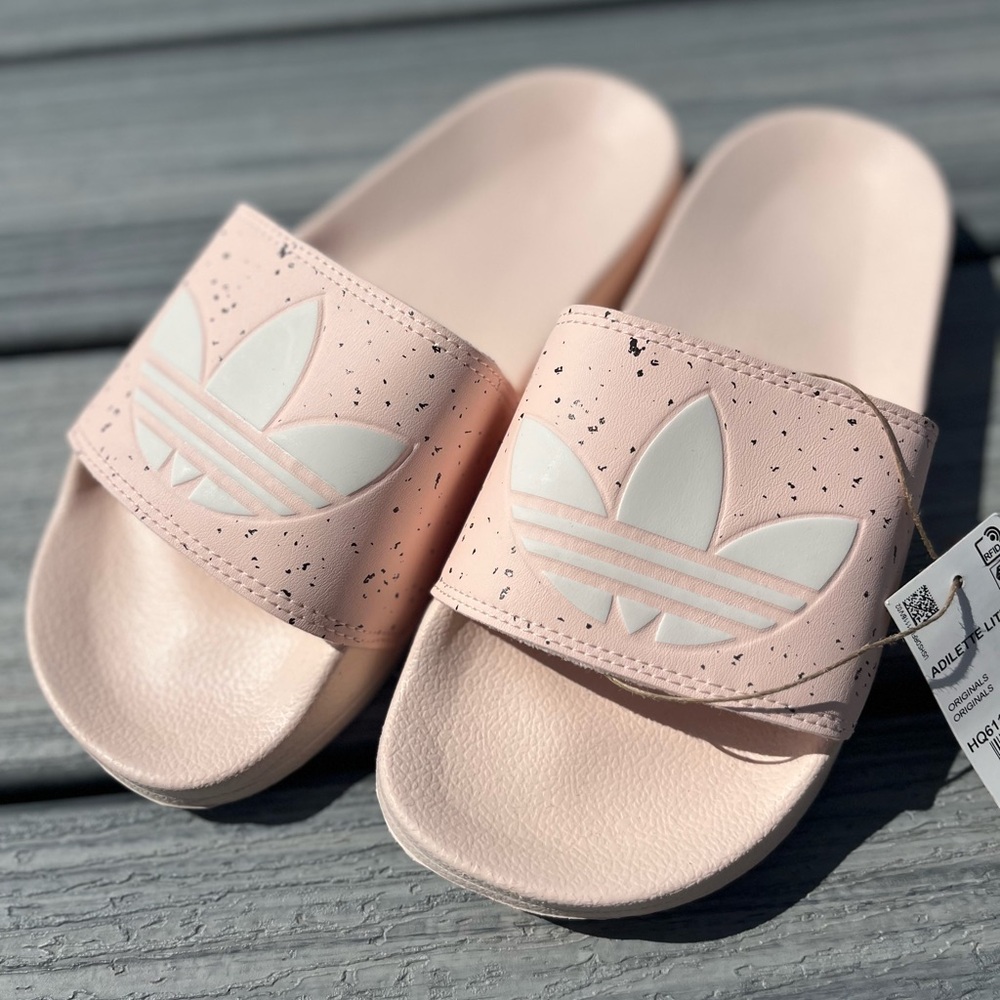 Adidas Light Pink Slide Sandals